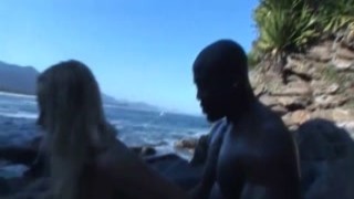 Brazilian pornstar Cinthina Santos was all over the big black cock like a fat pussycat on a warm summer day