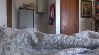 The Turkish hotel maid was not at all scared when the French guest showed her his massive, black cock