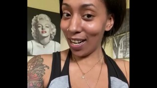 Tattooed fully grown blonde stretches her anal opening with genital speculum
