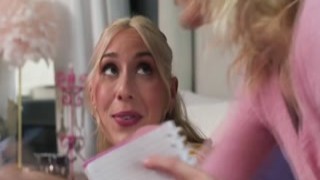 Kay whips out a dildo and facefucks Kenna with it