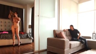 Angelina Castro grabbed her fat ass, thrusting it in front of her husbands face