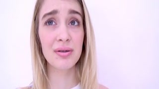 Blonde 18 Girl with Braces gets Fucked