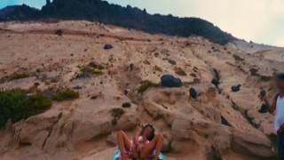 Beverlyciousxxx - Shameless MILF on Vacation Masturbates on a Public Beach then Gets Fucked by a Stranger