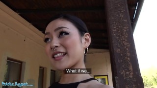 Curved neighbour Delilah Davis trips Mr Pete backwards cowgirl posture