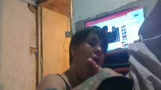 She was so horny that she could barely contain herself as she watched her step uncles friend undress in front of her