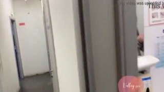 i let this slut take my hard cock out of my pants and suck it in the bathroom