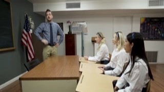 Horny students seduces their crush teacher