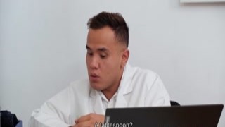 The young beauty found herself moaning deeply as the doctors thick cock tore through her tight pussy