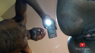 Torrid Asian slut and unclean blondie share one enormous sugary dick