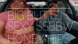 Honey hips gets it in a parking garage
