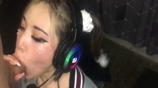 mewslut deepthroat blowjob