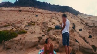 Beverlyciousxxx - Shameless MILF on Vacation Masturbates on a Public Beach then Gets Fucked by a Stranger