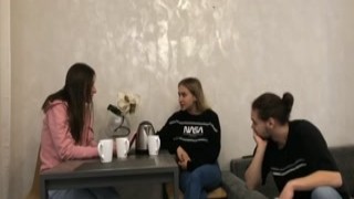 Blond bosomy slut Jessicka Alman swallows hot blooded dick