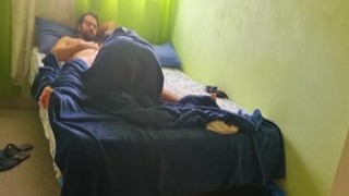 The smell of my boyfriends cock filled the air as he rammed it into me, his thick member pounding against my insides