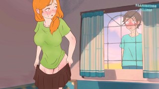 Extremely hot and lovely booty brunette teen gets her pussy pounded doggy