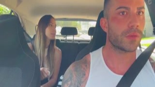 Uber driver pulls up to the curb, eyes glued on my tits as I step out