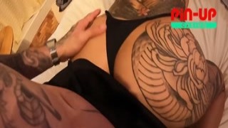 Matheus Castro - Naughty Busty Went to Get a Tattoo and Fucked the Studio Owner - With Tayna Crispim