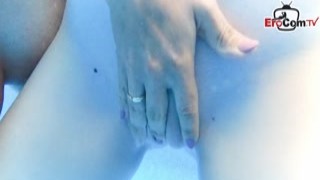 German 18yo teen amateur threesome ffm underwater pov
