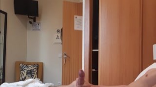Sex_Associates - DICK FLASH. I pull out my dick in front of a hotel maid and she agreed to jerk me off.