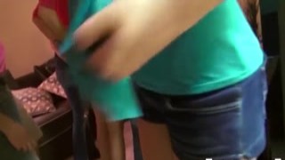 Three scorching-hot babes, eager to get their freak on, invited a bunch of dudes over to their place for a wild and sloppy orgy