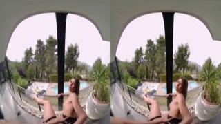 Our First Time Fucking on a Balcony - Virtual Real Porn