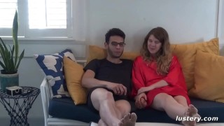 Sexy blonde blowlerina enjoys blowing fat strong cock for gooey sperm