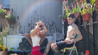 Vallery Ray - Invited a Real Prostitute in Fishnet Tigh