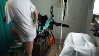 She was in the waiting room for her gynecological appointment, nervously tapping her foot