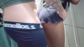 Perverted a bit plump lengthy haired Indian brunette services 2 penis