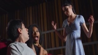 Jordi El Nino Polla, the horny little boy with a gigantic cock, was just watching a movie at the theater when he noticed a super hot employee named Tina Fire