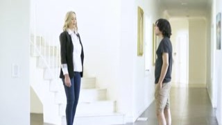 Mommy Lilly James, the 42-year old, MILF stepmom of 17-year old, innocent little brat S was sitting in her office when she heard that little fuckers voice outside