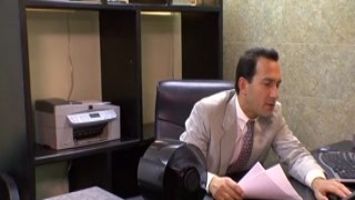 Inviting dancers into the office turns into group sex with two creampies for the milfs