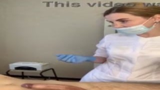 As the doctors fingers expertly probed her pussy, the patient felt a wave of pleasure build up inside her
