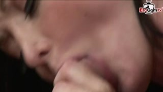 EroCom - Black haired slut with big tits used for sex