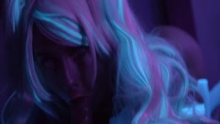 Scarlet Chase - Black Light Close Up Blowjob