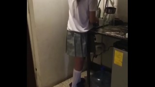 latina student girl takes dick at home i fucked my cute stepsister while she s washing the dishes and we are alone at home 