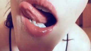 Alyssa Quinn - Closeup Blowjob and Oral Cream Pie with Cum Swallow 4Kp