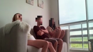 My best friend, along with her hot stepsister, invited me over to their place for a movie night