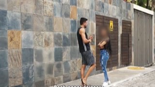 CatchingGoldDigger - Risky Sex with a Dirty Venezuelan Slut on a Public Roof Top