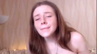 Hot Busty Teen having fun with her lovense lush