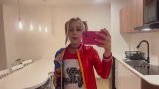 Angel Emily - Before Going To The Halloween Party, Harley Quinn