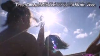 The sun was high in the sky as the crazed boat raced through the water