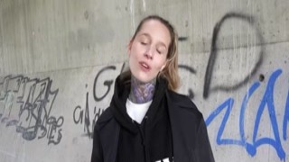 GERMAN SCOUT - Crazy German Tattoo Model Lisa Rocketcock Pickup for Casting Fuck