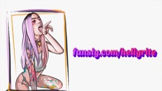 Helly Rite - Cosplay Blonde Marin Kitagawa Training her Ass with a Huge Dildo