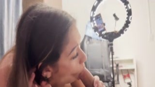 I came home from a long day at work to find my beautiful wife slobbering all over her best friends huge cock