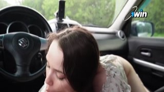 Deluxe_Bitch 2 - Stepsister paid with a blowjob for a ride. Fucked in the car