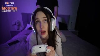 Anny Walker - Gamers Stepsister Sucks Dick and Rides