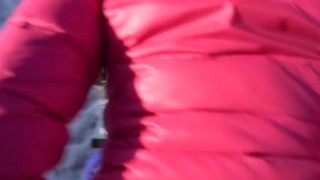 Mila Fox - I fucked in the winter on a motorcycle. Creampie