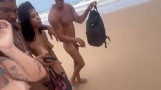 I went to the nude beach in Bahia to fuck the hotties