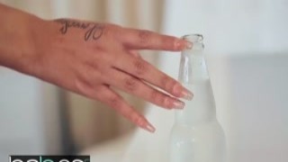 Robbys rock hard cock was stretching Cassidys wet, pink pussy to the limit as he thrust into her with all his might